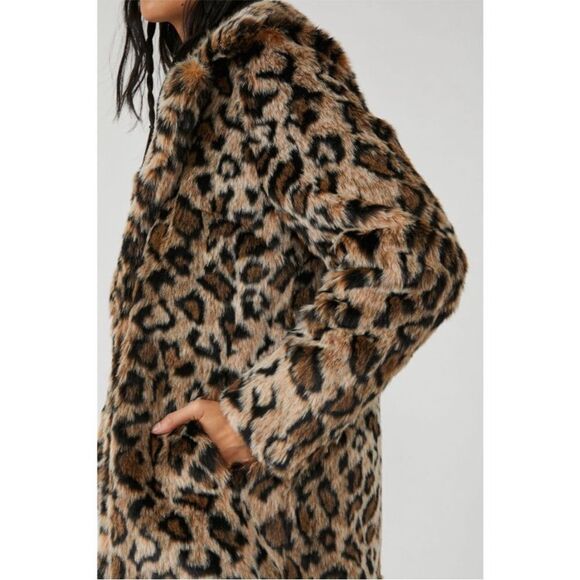 NWT Free People Lola Leopard Blazer / Beige Leopard - Picture 5 of 15